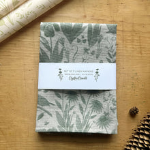 Load image into Gallery viewer, Set of 2 Linen Napkins: Flourish