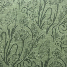 Load image into Gallery viewer, English Garden on Oatmeal Linen by the yard