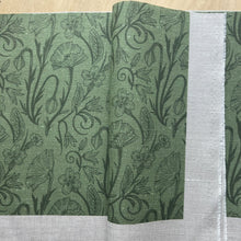 Load image into Gallery viewer, English Garden on Oatmeal Linen by the yard