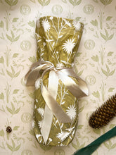 Load image into Gallery viewer, Wild Daisy Tea Towel in Pumpkin