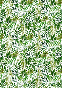Greenery Flour Sack Tea Towel