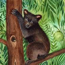 Load image into Gallery viewer, Day 15 of 25, Bear: Forest Embrace | Framed Original Watercolor by Cynthia Oswald
