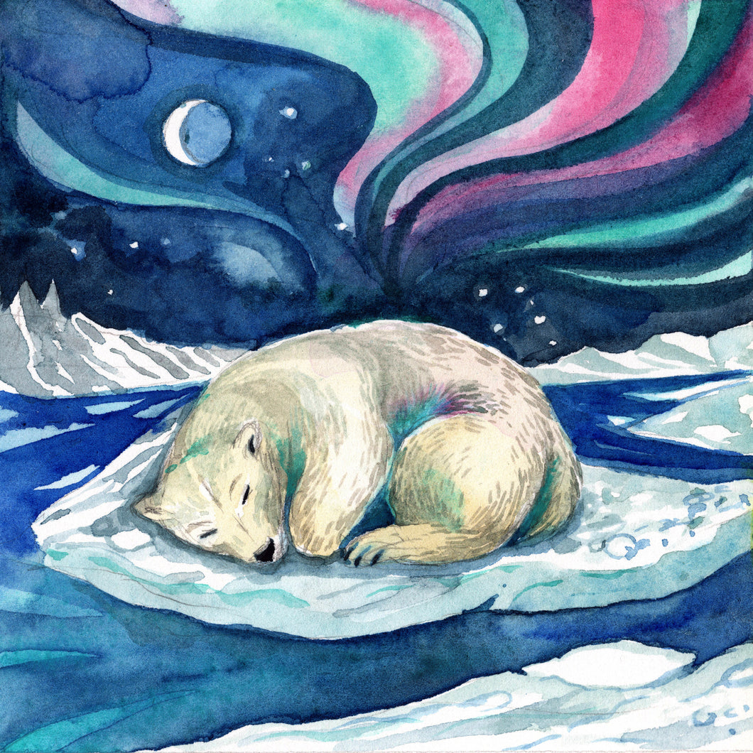 Luminous Rest – Original Watercolor Mini