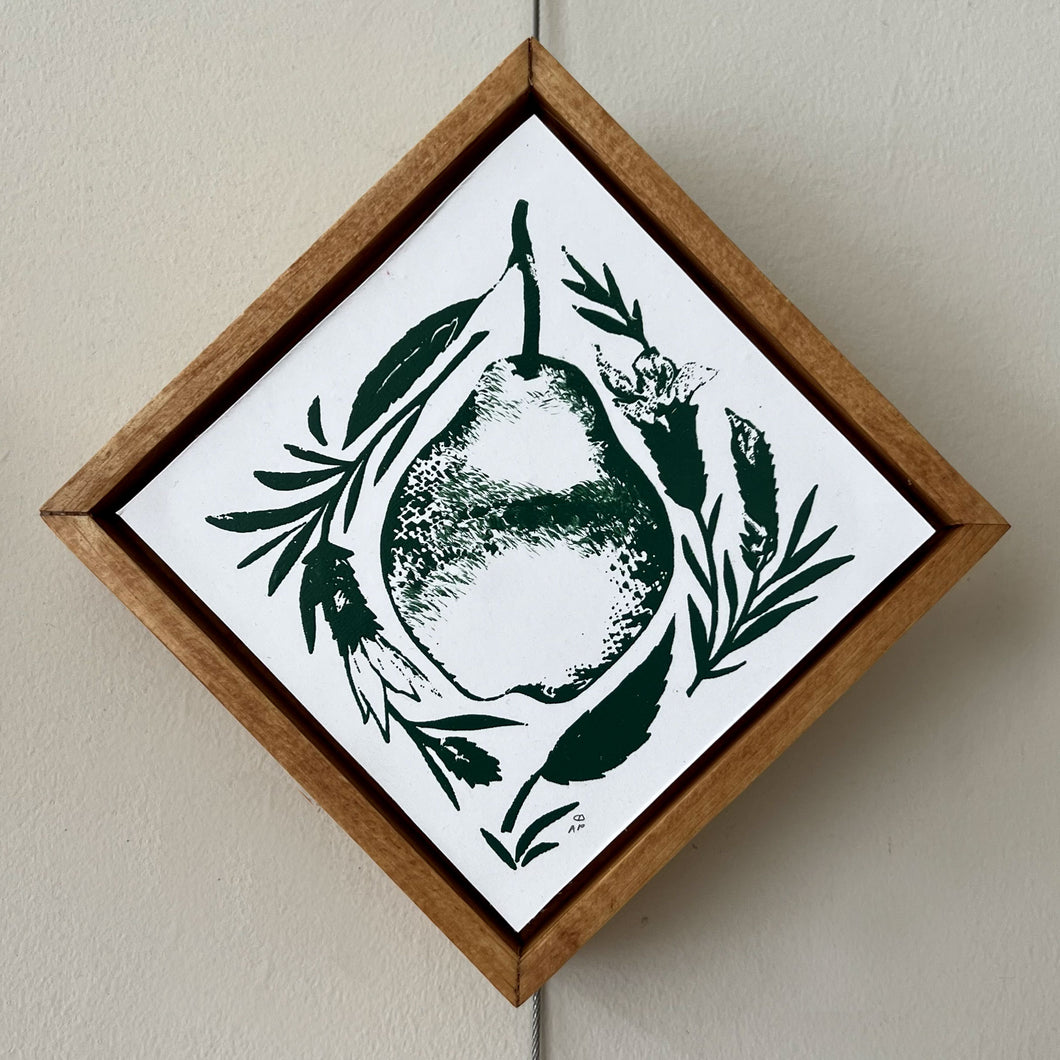 Pear & Lavender | Silk Screen Artist Proof