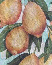 Load image into Gallery viewer, Lemon Grove Flour Sack Tea Towel – Celadon
