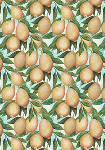 Lemon Grove Flour Sack Tea Towel – Celadon