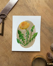 Load image into Gallery viewer, Dandelion | Framed Original Watercolor by Cynthia Oswald
