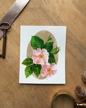 Load image into Gallery viewer, Wild Rose | Framed Original Watercolor by Cynthia Oswald
