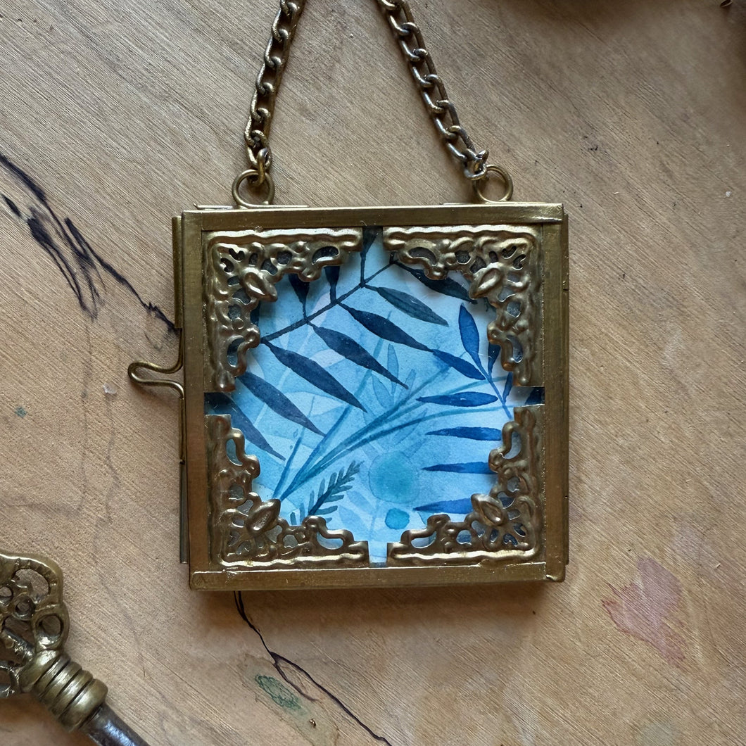 Blue Meadow Mini Original Ornament