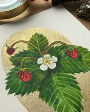 Load image into Gallery viewer, Wild Strawberry | Framed Original Watercolor by Cynthia Oswald
