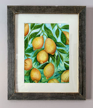 Load image into Gallery viewer, Divine Signs, Lemons | Framed Original Watercolor by Cynthia Oswald
