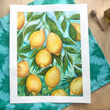 Load image into Gallery viewer, Divine Signs, Lemons | Framed Original Watercolor by Cynthia Oswald
