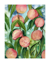 Load image into Gallery viewer, Intuition Unfolding, Peaches  |  Framed Original Watercolor by Cynthia Oswald
